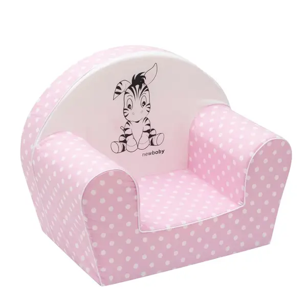 Detské kreslo New Baby Zebra svetlo ružové , 20C50955
