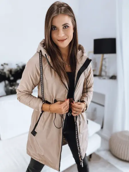 Dámska bunda parka VERONI béžový Dstreet