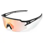 Rockbros 10179BK Polarized cyklistické okuliare, čierne / oranžové