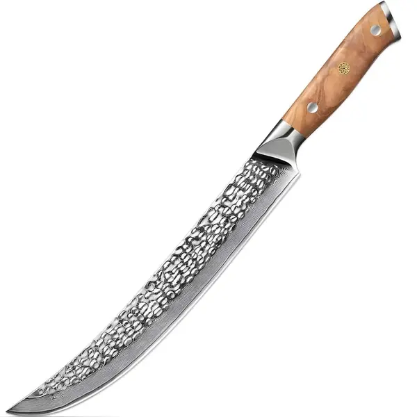 Damaškový kuchynský nôž Zayoku-Slicer/Hnedá H37485