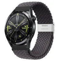 BStrap Elastic Nylon 2 remienok na Huawei Watch GT3 42mm, space ash