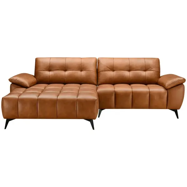 MID.YOU ROHOVÁ SEDAČKA, textil, kůže, koňaková