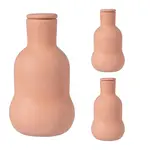 Relaxdays ZAVLAŽOVAČ Terrakota 3-dílná-sada keramika 500 ml