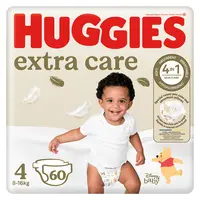 HUGGIES Dětské plenky Extra Care 4 velikost 8-16 kg 60 kusů