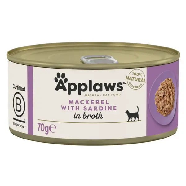 APPLAWS Makrela a sardinky konzerva pro kočky 70 g