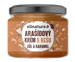 ALLNATURE Arašídový krém s kešu, solí a karamelem 220 g