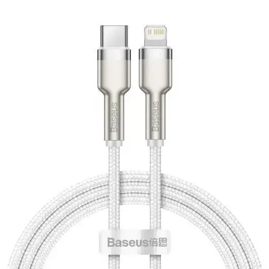 Kabel BASEUS Cafule USB-C/Lightning 2m White 20W