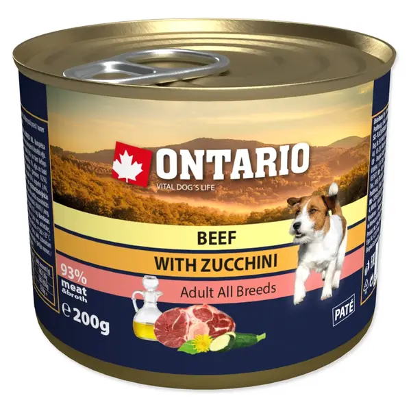 ONTARIO Konzerva hovězí s cuketou 200 g