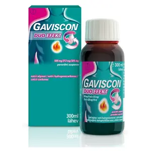 GAVISCON Duo efekt 500mg/213mg/325mg suspenze 300 ml