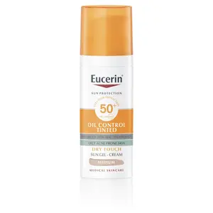 EUCERIN Sun Oil Control Tónovaný gel na obličej SPF50+ Medium 50 ml