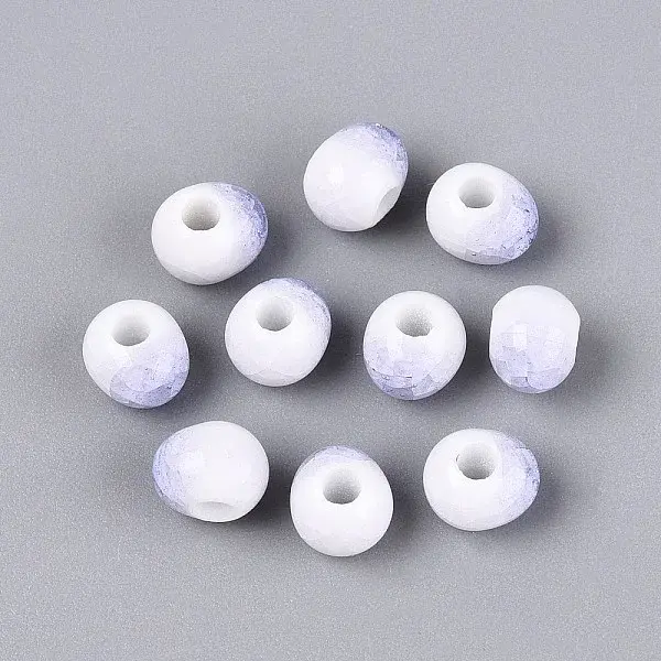Handmade Crackle Porcelain Beads