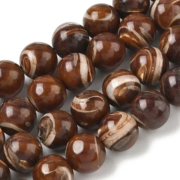 Natural Trochus Shell Beads Strands