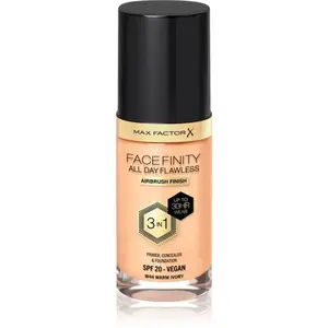 Max Factor Facefinity All Day Flawless dlhotrvajúci make-up SPF 20 odtieň 44 Warm Ivory 30 ml