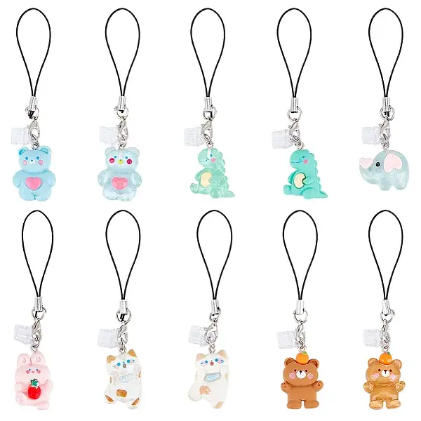 10Pcs Resin Pendants  Decorations