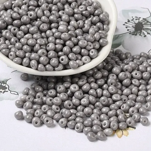 6/0 Opaque Baking Paint Glass Seed Beads