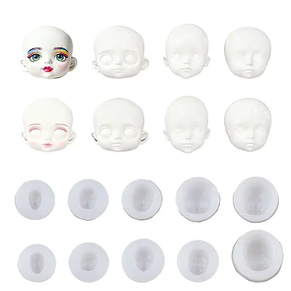 10Pcs 10 Styles Fondant Silicone Molds