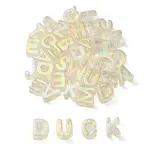 UV Plating Rainbow Iridescent Acrylic Beads
