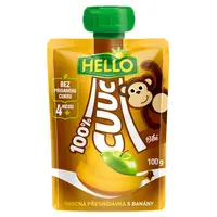 HELLO Cuuc kapsička s banány 100 g x 12 kusů