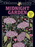 Creative Haven Midnight Garden Coloring Book: Heart & Flower Designs with a Dramatic Black Background - Lindsey Boylan