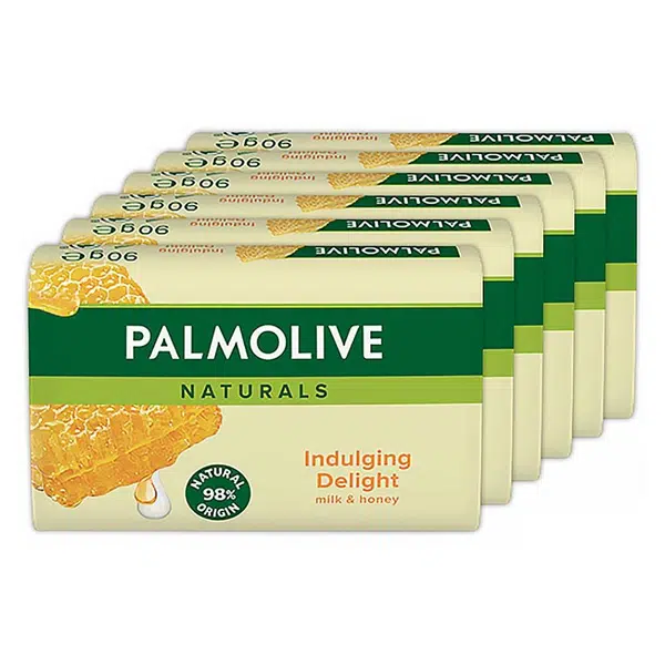 PALMOLIVE Naturals Milk & Honey Mýdlo 6x 90 g