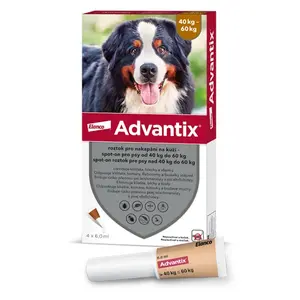 ADVANTIX Spot-on pro psy 40-60 kg 6 ml 4 pipety