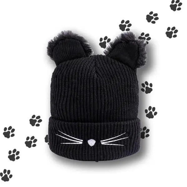 Čepice kočičí 4L černá