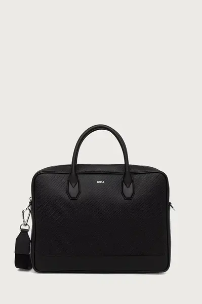 BOSS  taška na notebook pánská kožená Northon_M_Doc. Case