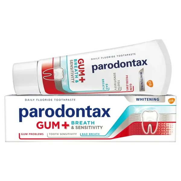 PARODONTAX Zubní pasta pro dásně, dech & citlivé zuby Whitening 75 ml