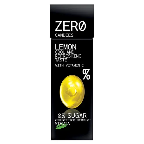 ZERO CANDIES Lemon candies 0% bonbóny 32 g