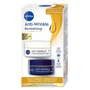 NIVEA Obnovující denní a noční krém proti vráskám 55+ 2x 50 ml