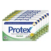 PROTEX Herbal Tuhé mýdlo s přirozenou antibakteriální ochranou 6 x 90 g