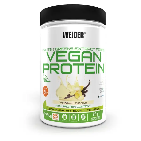 WEIDER Vegan protein příchuť vanilka 750 g