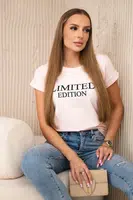 Limited Edition Blouse Powder Pink+Black