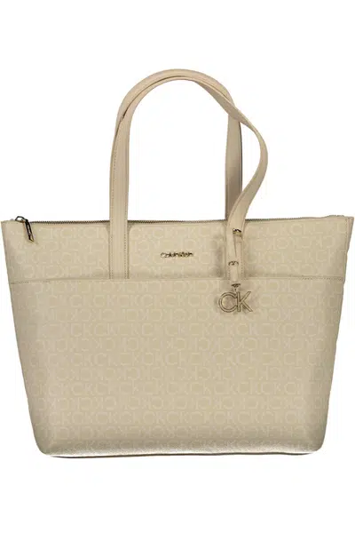 CALVIN KLEIN BEIGE WOMEN'S BAG