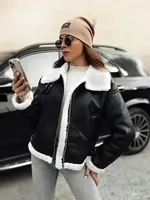 Dámska kožená bunda FURBLAZE s kožúškom