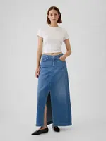 GAP Denim maxi skirt UltraSoft - Women's