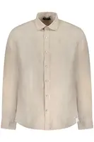 Pánska béžová košeľa s dlhým rukávom