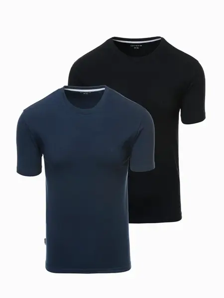 Ombre Set of men's t-shirts with round neckline