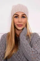 Kesi Čapica s fleece Paryż K213 svetlo béžová