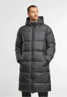 Men's long quilted coat black