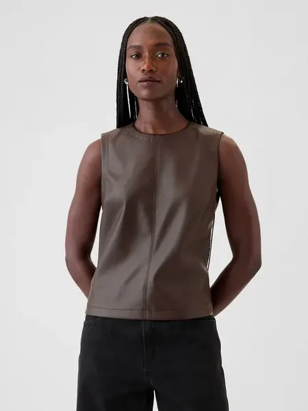 GAP Faux leather top - Women's