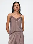 GAP Velvet tank top with lace - Women's