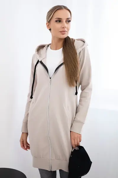 marka niezdefiniowana Mikiny s kapucňou a kapucňou béžový