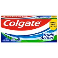 COLGATE zubní pasta Triple Action 2 x 75 ml