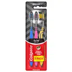 COLGATE Zubní kartáček Zig Zag Charcoal 3 ks