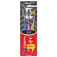 COLGATE Zubní kartáček Zig Zag Charcoal 3 ks