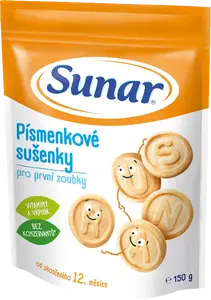 SUNAR dětské sušenky písmenkové 150 g