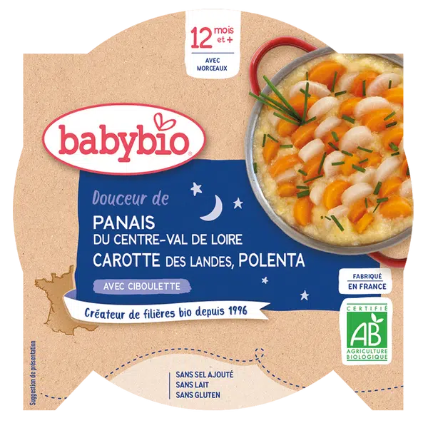 BABYBIO pastinák, mrkev a polenta 230 g