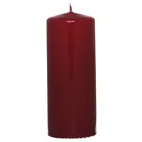 Válcová svíčka bordó, 15 cm