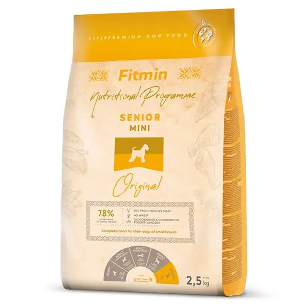 Fitmin Dog Mini Senior 2,5 kg | Granule pro psy